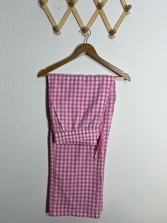 GAP Pants - GAP • pink gingham pants 100% cotton size large